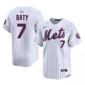 #7 Brett Baty Game-Day Men Baseball Jersey | NY Mets White Fan Gear 27224647