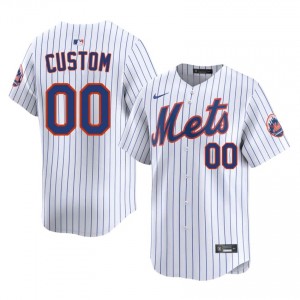 Custom #00 New York Mets Baseball Jersey | Premium Men White Stitch Edition 18103222
