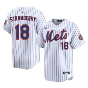 #18 Darryl Strawberry Iconic Men Baseball Jersey | NY Mets White Fan Gear 90510990