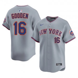 #16 Dwight Gooden Authentic Men Baseball Jersey | NY Mets Gray Fan Gear 62596488