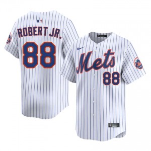 Luis Robert Jr. #88 New York Mets Baseball Jersey | Authentic Men White Sewn Edition 27589373