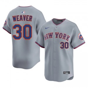 #30 Luke Weaver Gameday Men Baseball Jersey | NY Mets Gray Fan Gear 50279902