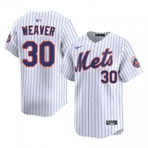 Luke Weaver #30 New York Mets Baseball Jersey | Exclusive Men White Embroidery Edition 78399594