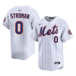 #0 Marcus Stroman Authentic Men Baseball Jersey | NY Mets White Fan Gear 33500792