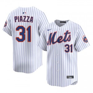 #31 Mike Piazza Exclusive Men Baseball Jersey | NY Mets White Fan Gear 60873800