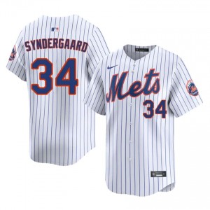 NYM Noah Syndergaard #34 White Men Baseball Jersey | 2026 Season Professional 18668802