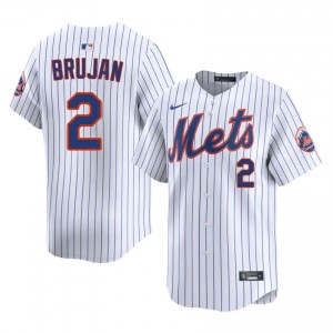 NYM Vidal Brujan #2 White Men Baseball Jersey | 2026 Season Classic 65722085