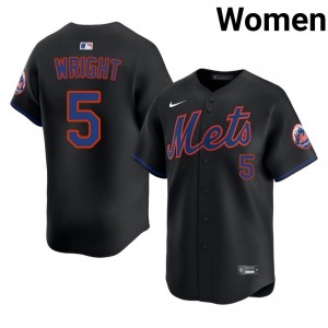 David Wright #5 New York Mets Baseball Jersey | Classic Women Black Embroidery Edition 45168052