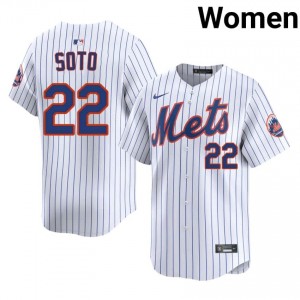 Juan Soto #22 New York Mets Baseball Jersey | Official Women White Stitch Edition 19632455