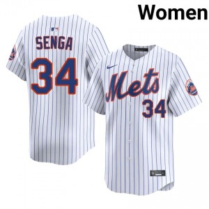 White Kodai Senga #34 Mets Baseball Stitched Jersey | Game-Day Women Fit 59045148