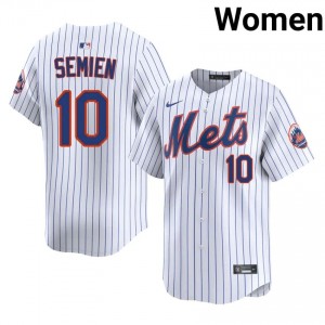 #10 Marcus Semien Premium Women Baseball Jersey | NY Mets White Fan Gear 74521358