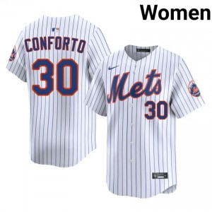 NYM Michael Conforto #30 White Women Baseball Jersey | 2026 Season Exclusive 48394398