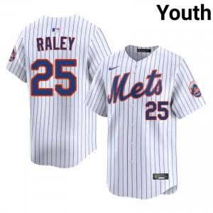 Brooks Raley #25 New York Mets Baseball Jersey | Game Youth White Embroidery Edition 41931383