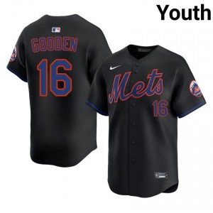 Dwight Gooden #16 New York Mets Baseball Jersey | Professional Youth Black Embroidery Edition 43660243