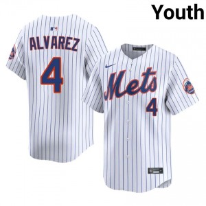 Francisco Alvarez #4 New York Mets Baseball Jersey | Professional Youth White Embroidery Edition 46496262