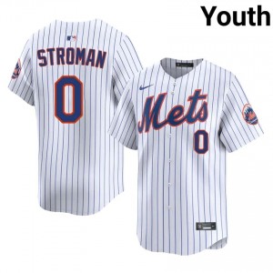NYM Marcus Stroman #0 White Youth Baseball Jersey | 2026 Season Classic 11385019